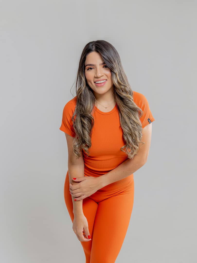 Blusa rib naranja